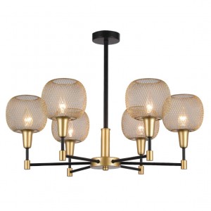 Потолочная люстра G11061/6BK+GD GD купить оптом в ЭкономСвет