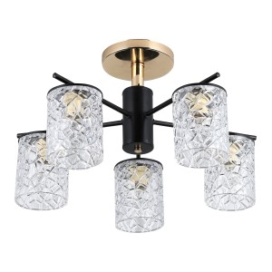 Люстра классическая 12158/5FG+BK CL купить оптом в ЭкономСвет