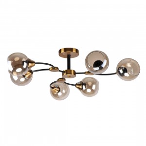 Люстра в стиле модерн 20112/6GB+BK AMB купить оптом в ЭкономСвет