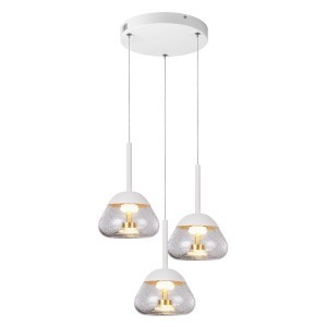 Подвесной светодиодный светильник G52194/3WT WT+BR купить оптом в ЭкономСвет