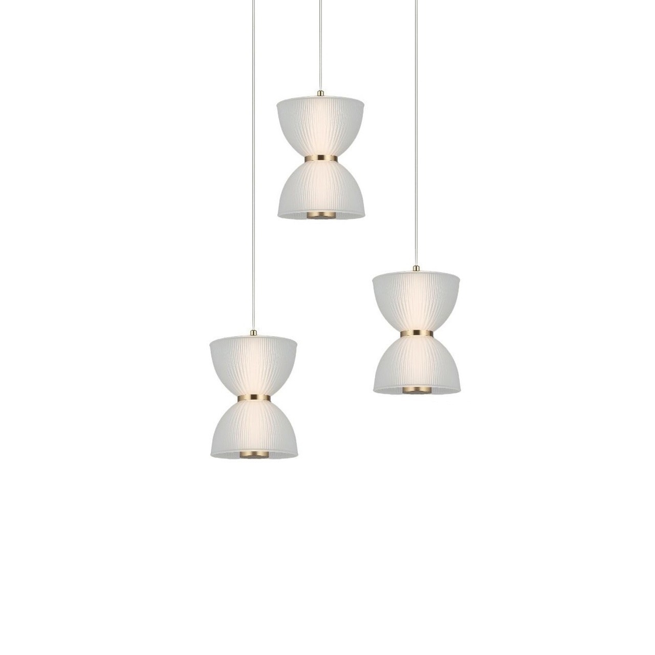 Подвесной светодиодный светильник G52156/3BK BRS+WT