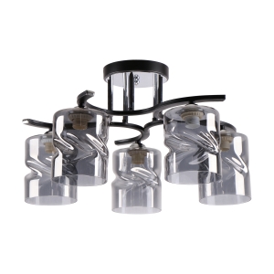 Потолочный светильник 26063/5BK+CR SM купить оптом в ЭкономСвет