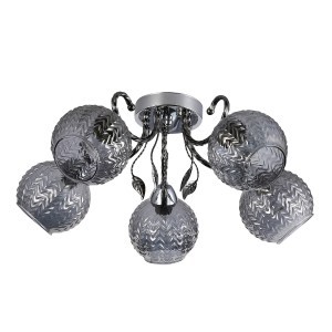 Люстра эконом 12193/5CR+PBK SM купить оптом в ЭкономСвет