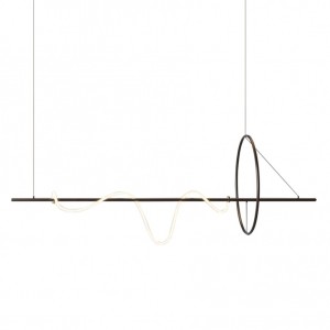 Подвесной светодиодный светильник G52148/3BK+WT купить оптом в ЭкономСвет