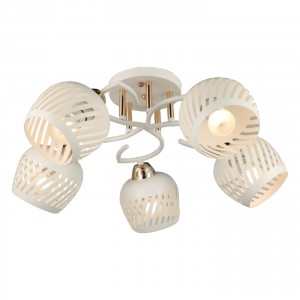 Люстра классическая 20132/5WT+GD WT купить оптом в ЭкономСвет