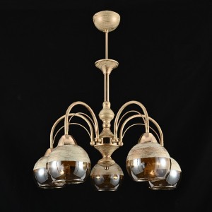 Люстра классическая 13138/5WG+FGD BR+WG купить оптом в ЭкономСвет