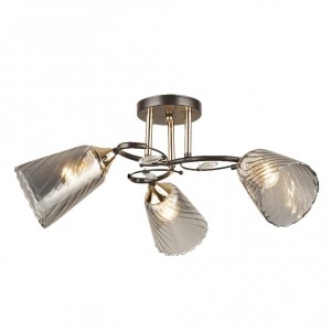 Люстра эконом 12217/3BK+FGD GR купить оптом в ЭкономСвет