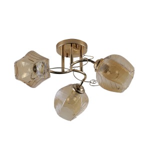 Люстра эконом 12180/3FGD AMB купить оптом в ЭкономСвет