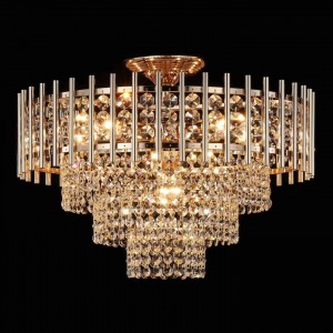 Люстра хрустальная G21119/7GD+CL купить оптом в ЭкономСвет