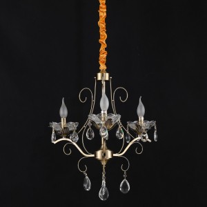 Люстра классическая с хрусталем 15002/3AB+WT купить оптом в ЭкономСвет