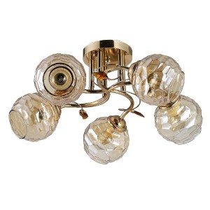 Люстра эконом 12190/5GD AMB купить оптом в ЭкономСвет