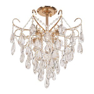 Люстра с хрусталем 15506/4FGD WT купить оптом в ЭкономСвет