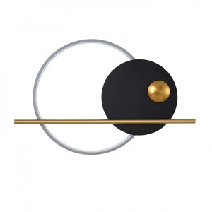 Настенный светодиодный светильник G31203/1wGD+BK+WT купить оптом в ЭкономСвет