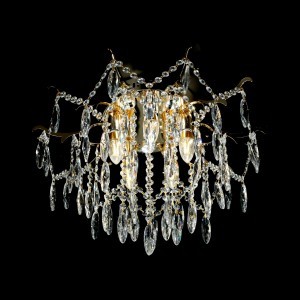 Люстра хрустальная 15544/5+5FGD+CL WTLED купить оптом в ЭкономСвет