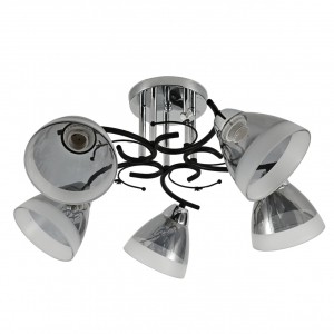 Люстра классическая 10091/5CR+BK GR+WT купить оптом в ЭкономСвет