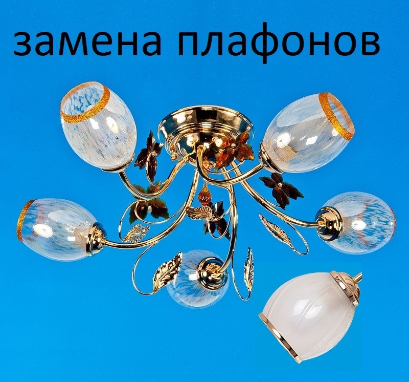 Потолочный светильник 1164/5FGD WT
