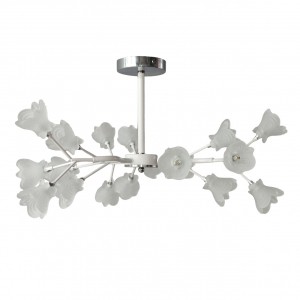 Люстра в стиле модерн 11117/18WT+CR WT купить оптом в ЭкономСвет