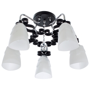 Потолочный светильник 90259/5CR+BK купить оптом в ЭкономСвет