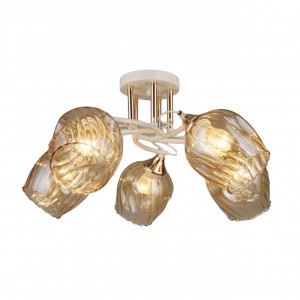 Люстра классическая 12242/5WT+FGD AMB купить оптом в ЭкономСвет