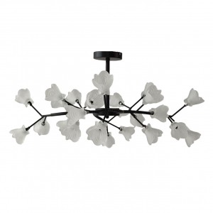 Люстра в стиле модерн 11115/24BK WT купить оптом в ЭкономСвет