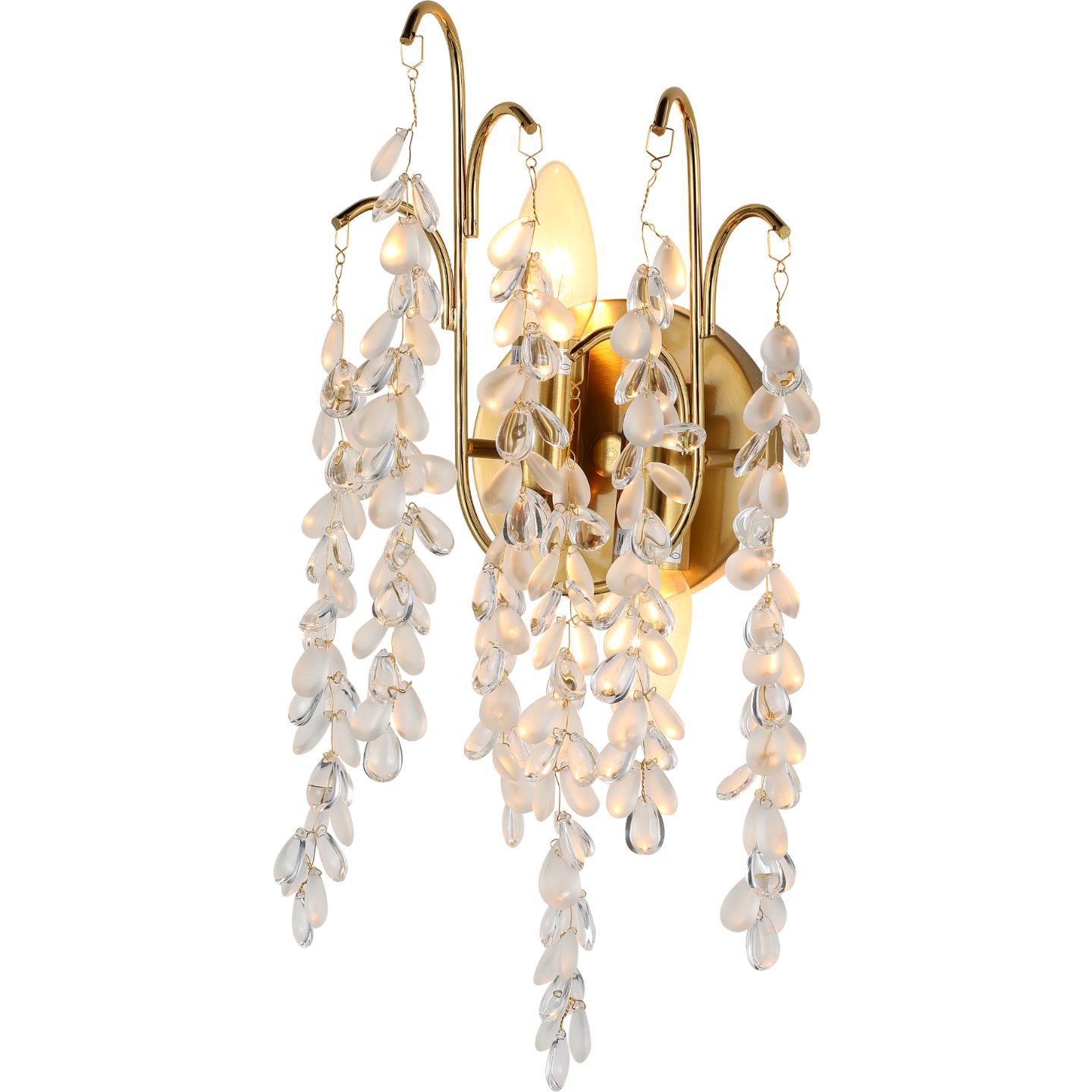 Бра хрустальное G31326/2wBRS+WT+CL