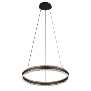 Подвесной светодиодный светильник G52117/2BK CF+CL купить оптом в ЭкономСвет