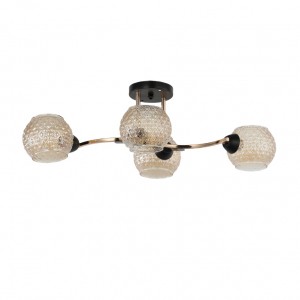 Люстра в стиле модерн 12208/4BK+FGD AMB купить оптом в ЭкономСвет
