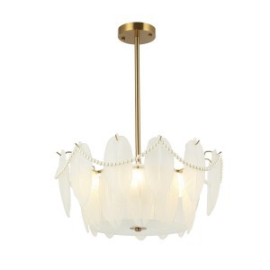 Люстра хрустальная G21134/6B GD+WT купить оптом в ЭкономСвет