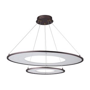 Потолочная светодиодная люстра G61315/2CF CL купить оптом в ЭкономСвет