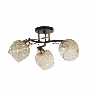 Люстра классическая 12213/3BK+FGD AMB купить оптом в ЭкономСвет