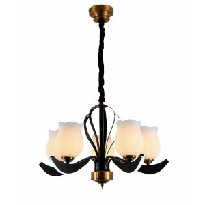 Потолочный светодиодный светильник 11020/5+5BK+GDBRS WT купить оптом в ЭкономСвет