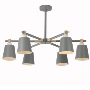 Люстра в стиле модерн 13162/6GR+WD GR купить оптом в ЭкономСвет