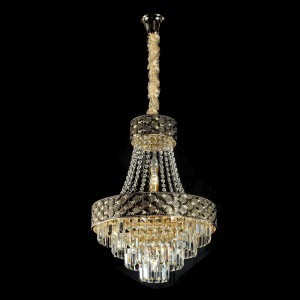 Люстра хрустальная 15553/10GD+CL купить оптом в ЭкономСвет