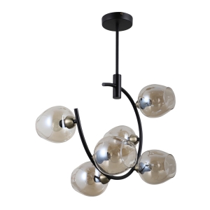 Потолочный светильник G71163/6BK+AB AMB купить оптом в ЭкономСвет