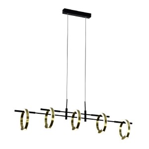 Потолочный светодиодный светильник G91061/4BK+GD купить оптом в ЭкономСвет