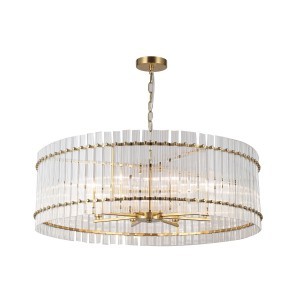 Люстра хрустальная G22033/8GD+CL купить оптом в ЭкономСвет