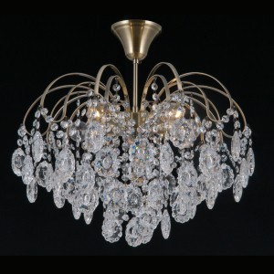 Люстра хрустальная 15540/5AB+CL купить оптом в ЭкономСвет