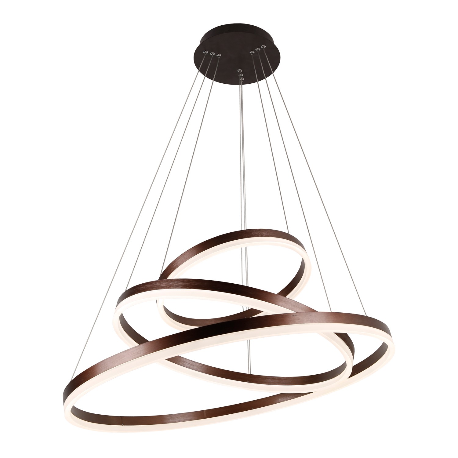 Люстра светодиодная 10080/3CF - б/у, царапины, после ремонта, вмятины на среднем круге