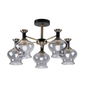 Люстра классическая 10042/5AB+BK GR купить оптом в ЭкономСвет