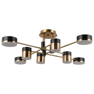 Потолочная светодиодная люстра G61420/8BRS+MBK MBK+BRS купить оптом в ЭкономСвет