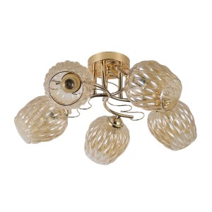 Люстра эконом 12169/5FGD AMB купить оптом в ЭкономСвет