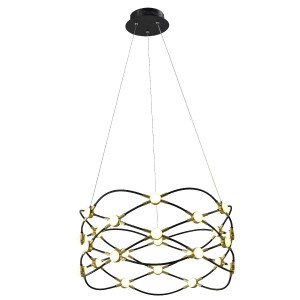 Потолочный светодиодный светильник G31141/1BK+GD купить оптом в ЭкономСвет