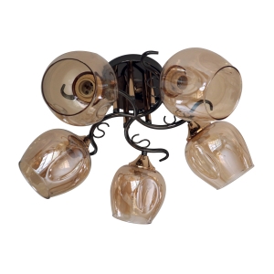 Потолочный светильник 31948/5BK+FGD AMB купить оптом в ЭкономСвет