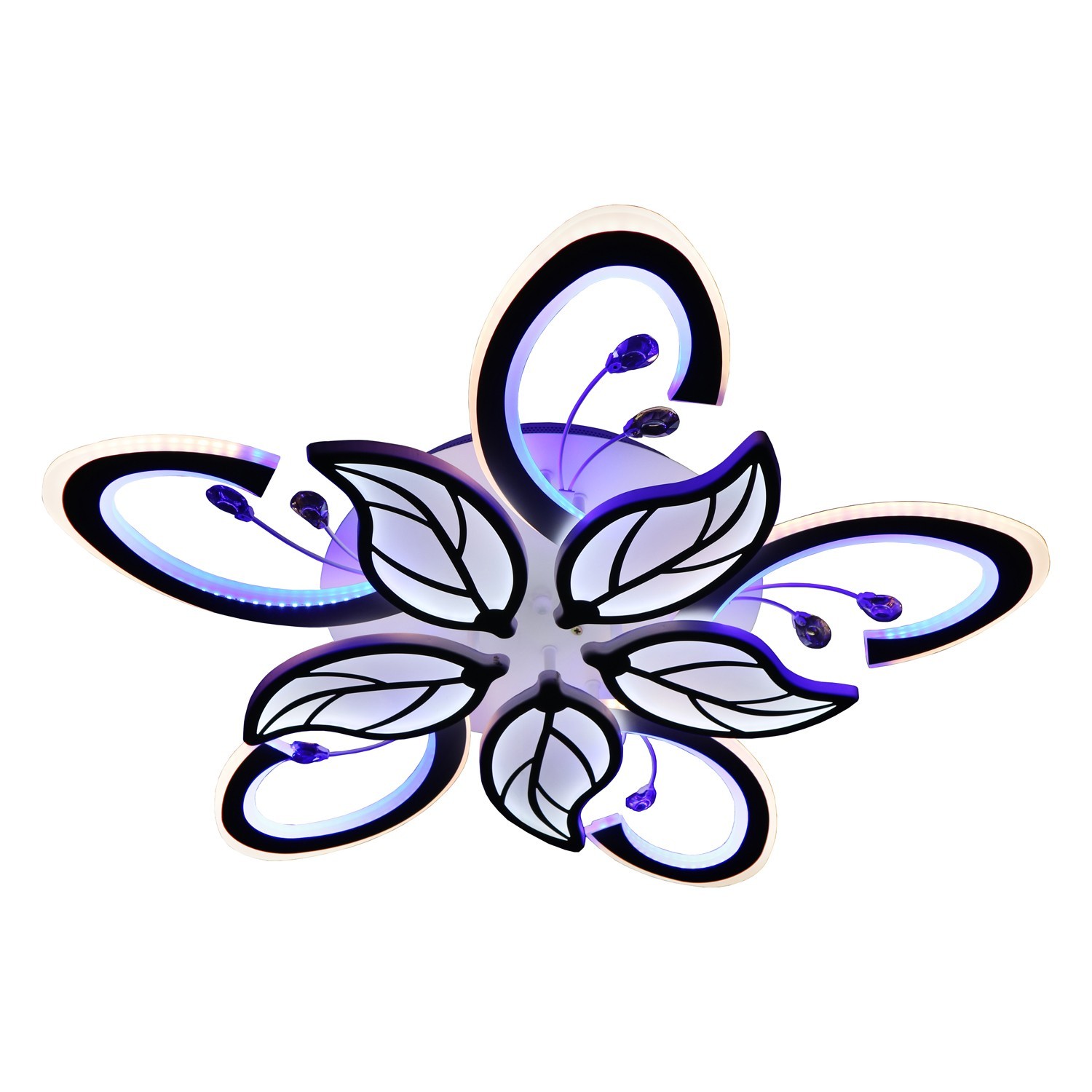 Светодиодный светильник 11001/5+5WT-царапины, в сборке