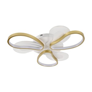 Потолочный светодиодный светильник 51209/3+3WT+GD купить оптом в ЭкономСвет