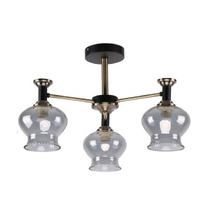 Люстра классическая 10042/3AB+BK GR купить оптом в ЭкономСвет