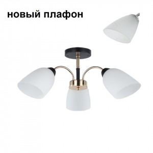 Люстра в стиле модерн 12222/3BK+FGD WT_новый плафон купить оптом в ЭкономСвет