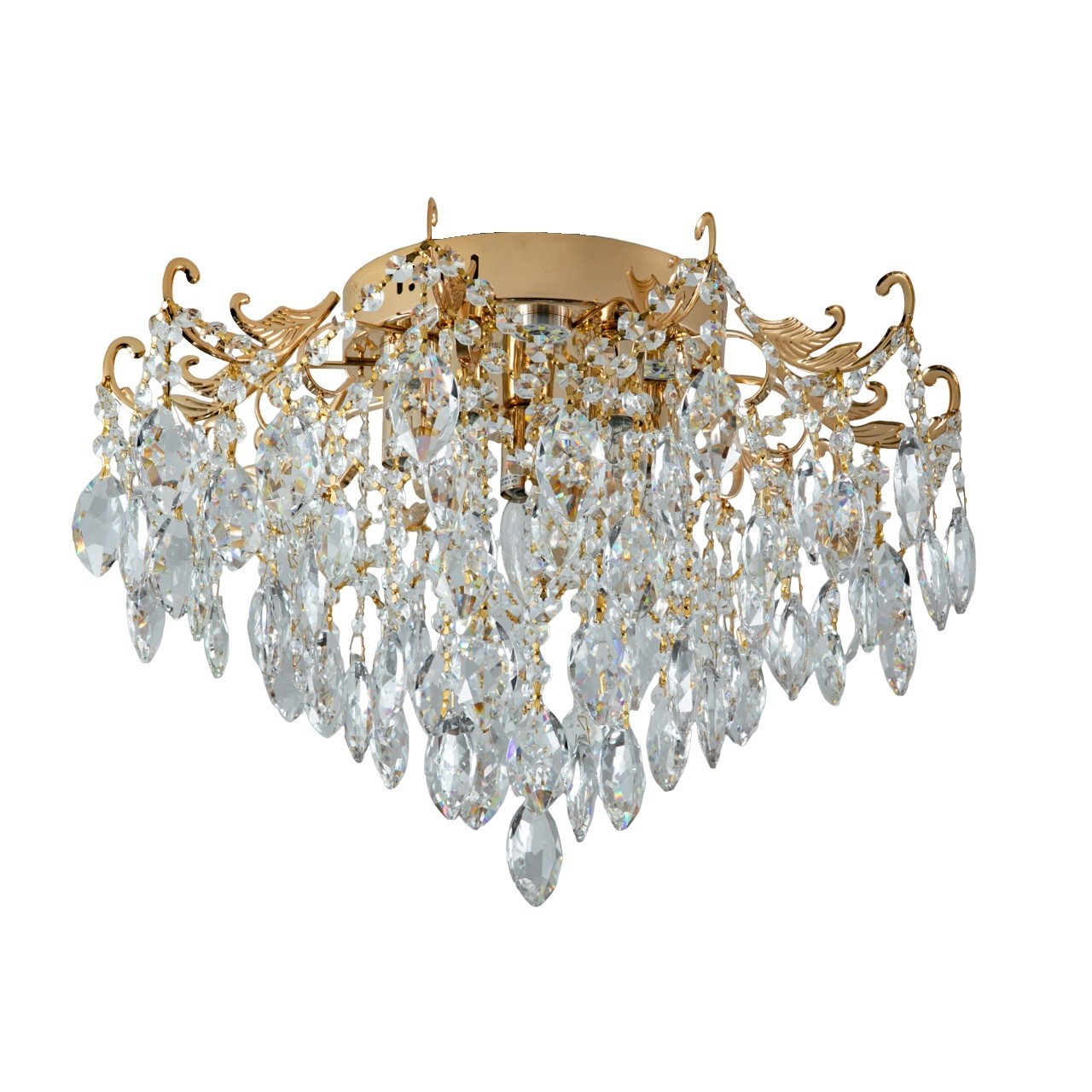 Люстра хрустальная 15543/5+5FGD+CL WTLED