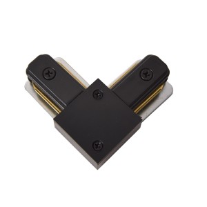 Коннектор угловой для однофазного трека G85402 BK купить оптом в ЭкономСвет