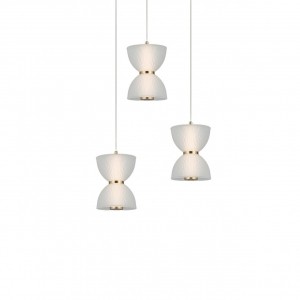 Подвесной светодиодный светильник G52156/3BK BRS+WT купить оптом в ЭкономСвет